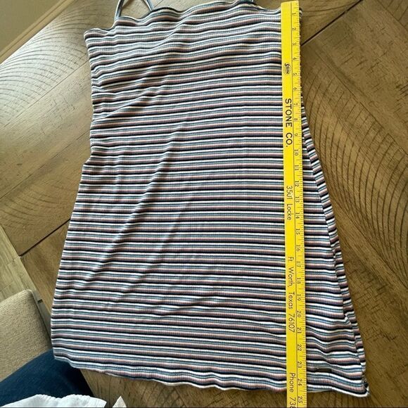HOLLISTER Stripe Knit Mini Dress with Adjustable Spaghetti Straps and Shelf Bra - Picture 8 of 10